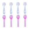 Healeved 1 Set 8pcs Handle Grip Fingernail Cleaning Brush for Nail Art Nail Scrub Brush Non-slip Handle Plastic view 1