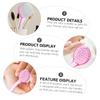 Healeved 1 Set 8pcs Handle Grip Fingernail Cleaning Brush for Nail Art Nail Scrub Brush Non-slip Handle Plastic view 3