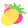 Baluue Pineapple Makeup Cleaner Mat 2pcs Silicone Brush Scrubber for Makeup Supplies Easy to Clean view 1