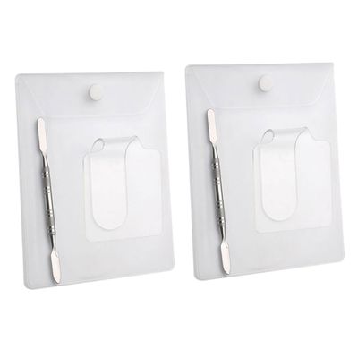 PartyKindom 2pcs Artistic Acrylic Palette for Makeup Nail Art Watercolor Easy to Clean