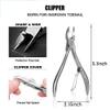 DUYHBAWRS 12Pcs/Set Professional Pedicure Tools Ingrown Toenail Tools Kit Nail Care Ingrown Toenail Removal Correction Clippers Foot Care view 2