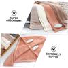 Gogogmee 1pc Rabbit Ear Hair Drying Hat Ultra Absorbent Coral Fleece Towel for Quick Hair Drying for Home Use Travel and Bathing Lightweight and Portable view 2