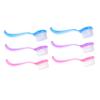 PLAFOPE 6Pcs Manual Facial Cleansing Brush with Nail Scrubber for Deep Pore Cleansing Blackhead Removal and Makeup Residue Cleaning Suitable for Face Nose Chin Neck and Fingernail Dirt Removal view 1