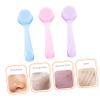 PLAFOPE 6Pcs Manual Facial Cleansing Brush with Nail Scrubber for Deep Pore Cleansing Blackhead Removal and Makeup Residue Cleaning Suitable for Face Nose Chin Neck and Fingernail Dirt Removal view 4