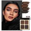4-Color Earth Tone Highlighter and Contour Palette, Face and Eye Makeup Set for Beginners, Women's Gift view 3