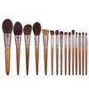 AFPSDLFJDLS Log color true capillary light sharp wool horse hair makeup brush powder brush cheek brush eye shadow brush view 2