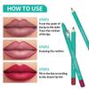 VnnlandTS Waterproof Lip Liner Set, 12 Colors with Sharpener, Long-lasting Thick Pencils view 4