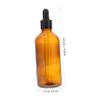 LIFKOME 7-Pack 100ml Amber Glass Essential Oil Dropper Bottles Refillable Storage Containers for Travel Perfume and DIY Projects Portable Pipettes and Dropper Tops view 3