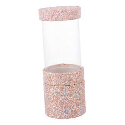 Ipetboom Glitter Makeup Brush Box Sequin Cosmetic Storage Box Makeup Tools Organizer Makeup Holder