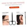 BIUDECO 8pcs Professional Manicure Set Scissors Nail Clippers File for Women Men Home Travel Use view 3