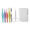 Healeved Portable Eyebrow Trimming Kit Grooming Set for Men and Women Includes Scissors and Plucker for Precise Eyebrow Shaping and Trimming for Daily Use view 1