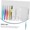 Healeved Portable Eyebrow Trimming Kit Grooming Set for Men and Women Includes Scissors and Plucker for Precise Eyebrow Shaping and Trimming for Daily Use view 4