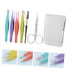 VICASKY Eyebrow Grooming Kit Eyebrow Clip Trimmer Shaper Tweezers for Women Men Travel view 4