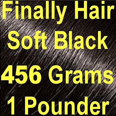 Finally Hair Building Fibers Refill (Soft Black, 456g (1lb))