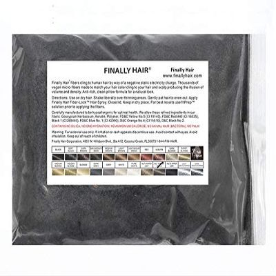 Finally Hair Building Fibers, 456 Grams, 1 Pound Refill. Use your existing shaker container bottle or sprayer. Bottle is not included. Available in 23 colors. (Medium Salt & Pepper)