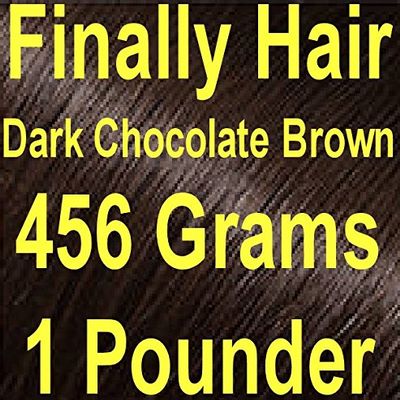 Finally Hair Building Fibers, 456 Grams, 1 Pound Refill. Use your existing shaker container bottle or sprayer. Bottle is not included. Available in 23 colors. (Dark Chocolate Brown (Brown Black))