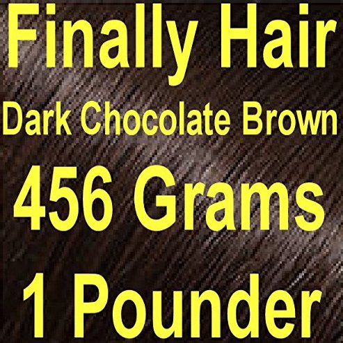 Finally Hair Building Fibers, 456 Grams, 1 Pound Refill. Use your existing shaker container bottle or sprayer. Bottle is not included. Available in 23 colors. (Dark Chocolate Brown (Brown Black))
