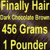 Finally Hair Building Fibers, 456 Grams, 1 Pound Refill. Use your existing shaker container bottle or sprayer. Bottle is not included. Available in 23 colors. (Dark Chocolate Brown (Brown Black)) view 1