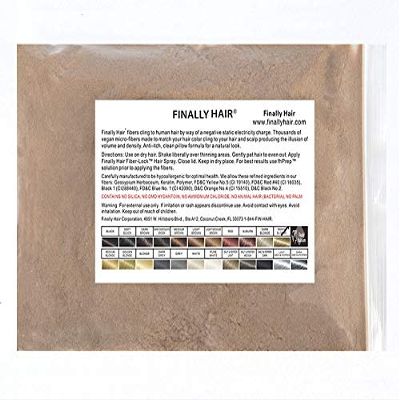 Finally Hair Building Fibers, 456 Grams, 1 Pound Refill. Use your existing shaker container bottle or sprayer. Bottle is not included. Available in 23 colors. (Sandy Blonde)