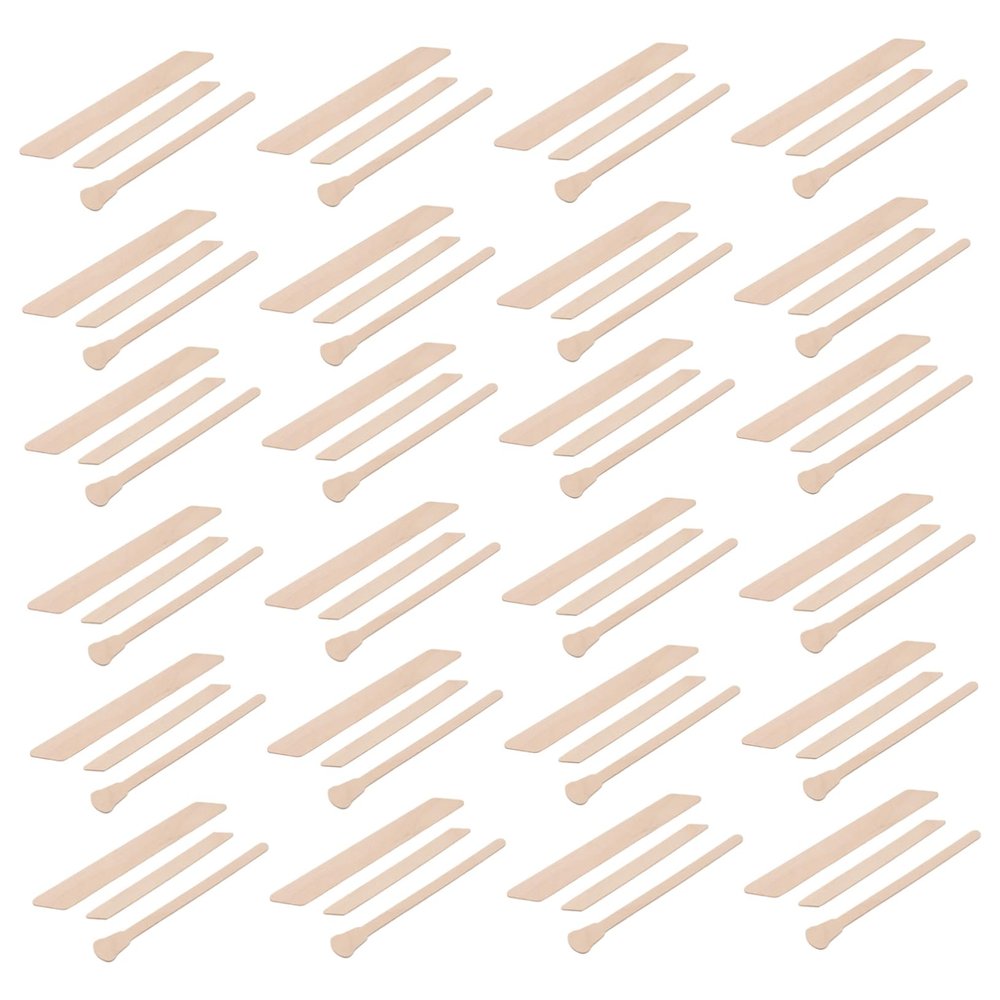 LIFKOME Hair Removal Wax Strips Kit 150pcs Wooden Wax Sticks Applicator for Body Face