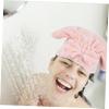 BIUDECO 1pc Coral Fleece Fast Drying Hair Cap for Women Super Absorbent Dry Hair Towel for Shower Face Washing Cute Bow Design for Home Travel Use view 2