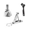 Baluue Nose Hair Remover Scissors Set Chic Trimmer for Men Nose Hair Scissors Practical Grooming Tool Compact Travel Clipper view 1