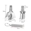 Baluue Nose Hair Remover Scissors Set Chic Trimmer for Men Nose Hair Scissors Practical Grooming Tool Compact Travel Clipper view 2