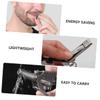 Baluue Nose Hair Remover Scissors Set Chic Trimmer for Men Nose Hair Scissors Practical Grooming Tool Compact Travel Clipper view 3