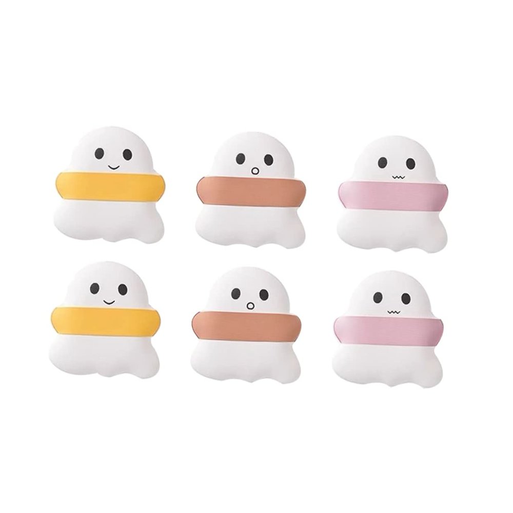 PLAFOPE 6pcs Women's Makeup Powder Puff Blending Sponges for Foundation Dry Wet Use Foundation Powder Puff for Types of Makeup