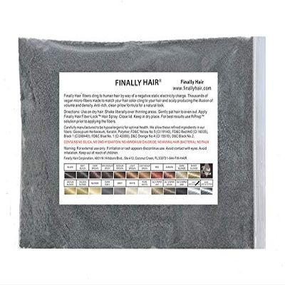 Finally Hair Building Fibers, 456 Grams, 1 Pound Refill. Use your existing shaker container bottle or sprayer. Bottle is not included. Available in 23 colors. (Light Grey & Pepper)