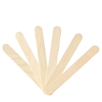 VICASKY 100pcs Wooden Tongue Depressors Spa Home Use Waxing Spatulas Odorless Material