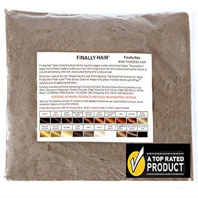 Finally Hair Building Fibers, 456 Grams, 1 Pound Refill. Use your existing shaker container bottle or sprayer. Bottle is not included. Available in 23 colors. (Light Salt & Pepper)