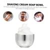 VICASKY 2pcs Capacity Shaving Bowl Bubble Brush Vessel Men's Shaving Accessories Stainless Steel Bowl Family Use view 2