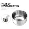 VICASKY 2pcs Capacity Shaving Bowl Bubble Brush Vessel Men's Shaving Accessories Stainless Steel Bowl Family Use view 4