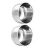 Baluue 2pcs Men's Bubble Bowl Stainless Steel Shaving Cream Soap Bowl Rustproof Material view 1