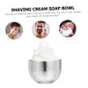 Baluue 2pcs Men's Bubble Bowl Stainless Steel Shaving Cream Soap Bowl Rustproof Material view 3