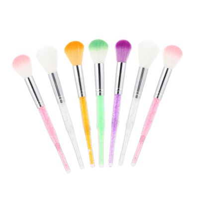 Healvian 7pcs Mixed Nail Dust Cleaning Brushes Manicure Brush for Nail Art Makeup Removal for Fingernails and Pedicure Treatments