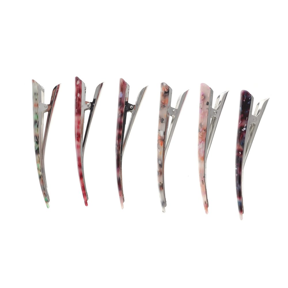 BIUDECO 6pcs Slim Duckbill Hair Clips Alligator Clip Hairpin Fashion Hair Styling for Women Girls