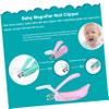 ORFOFE 1pc Boy Girl Magnifying Glass Nail Clipper Ergonomic Nail Care Tool Sakura Durable Fingernail and Toenail Clipper for Safe Use view 2