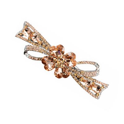 Baluue French Rhinestone Hair Barrette Clip Elegant Styling Accessory for Weddings Daily Use Parties Non- Design Versatile for All Hair Types Color Hairpin
