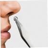 Baluue Simple Nose Hair Trimming Tool Stainless Steel Nose Hair Clip Lightweight Brow Trimmer for Men Travel-Friendly view 3