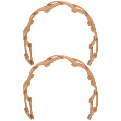 Baluue Hair Jewelry Retractable Pocket 2pcs Anti-slip Headband 3-way Wearing Ideal for Parties and Daily Life