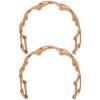 Baluue Hair Jewelry Retractable Pocket 2pcs Anti-slip Headband 3-way Wearing Ideal for Parties and Daily Life view 1