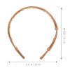 Baluue Hair Jewelry Retractable Pocket 2pcs Anti-slip Headband 3-way Wearing Ideal for Parties and Daily Life view 2