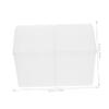 LIFKOME 3 Pcs Plastic Cotton Pad Organizer Box with Lid, Dual-compartment view 3
