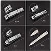 DUYHBAWRS 10 Piece/Set Manicure Pedicure Clippers Kit Nail Care Set Cutter Cuticle Clippers Kit Case Nail Clipper Set view 2