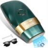Laser Hair Removal for Women and Men : New Upgraded at Home Use IPL Hair Removal Device Permanent & Protection - 5 Levels Laser Hair Removal for Face Legs Arms and Whole Body Green view 1