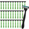 Wovnet 32 Pcs Men's Disposable Razors Bulk 3 Blade Shaving Razors for Sensitive Skin Comfortable Head Shave Valentine Gifts view 1