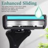 Wovnet 32 Pcs Men's Disposable Razors Bulk 3 Blade Shaving Razors for Sensitive Skin Comfortable Head Shave Valentine Gifts view 3