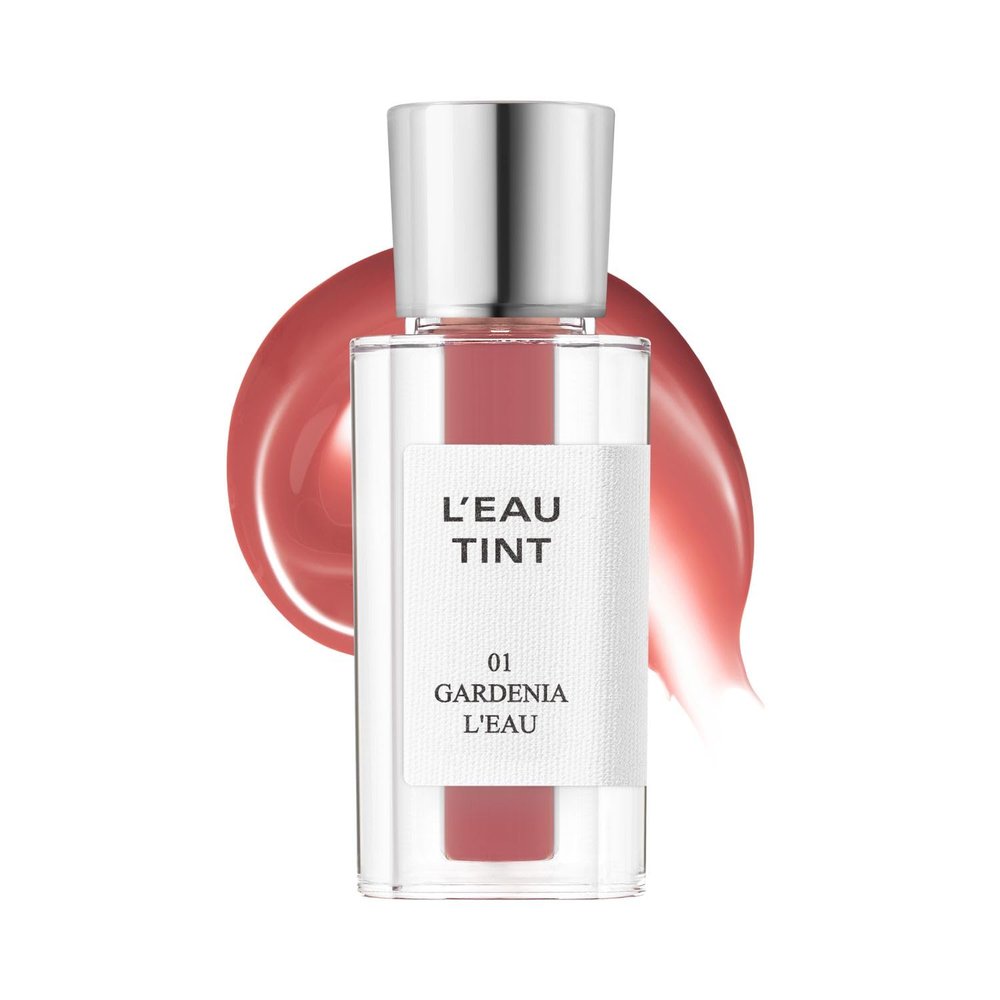 BBIA LEAU Tint  Glossy & Glow Lip Stain Watery Lip Tint Non-Sticky High Shine Finish Long-lasting Moisturizing Lightweight Natural Daily Use Vegan Korean Makeup (01 GARDENIA L'EAU - MINI)